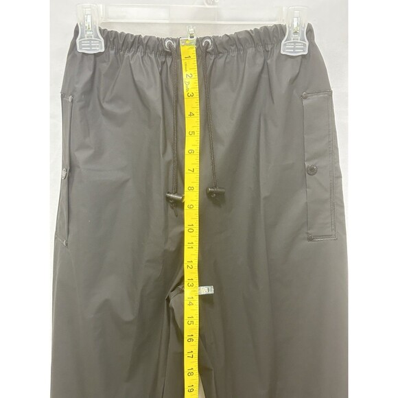 Tingley Unisex Small Black Rubber Rain Water Work Pants Cinched Ankles - Picture 3 of 11